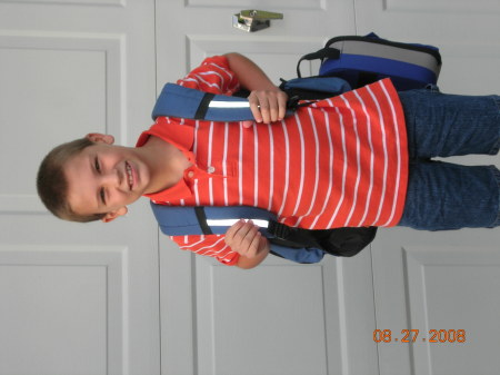 Ryan- First day of school 4th grade