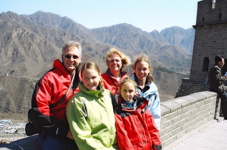 On the Great Wall of China