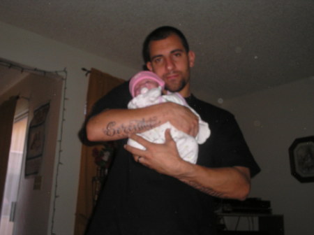 My son Jesse and my new Granddaughter