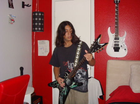 Our youngest Son, The Rocker in the family....