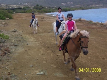 riding on the beach in st. maarten