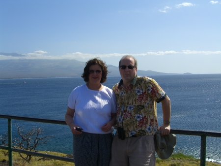 My wife and me in Hawaii