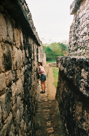 Searching Aztec Ruins at Ek Balam in the Yucatan