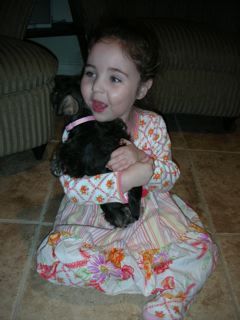 Zoe and Puppy 2007