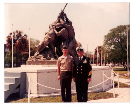 Me at Marine Bootcamp Graduation - April 1984