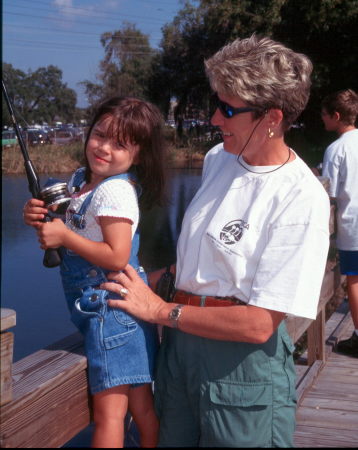 My Daughter, Megan, in 1998, with her Aunt Deb