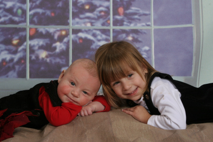 Cole and Mackenzie Christmas 2006