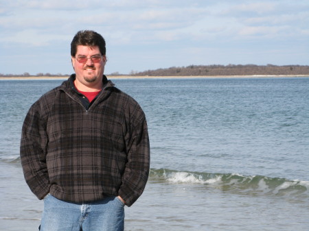 On the beach in New England