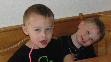 Xander & AIdan 5/2008