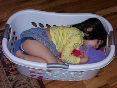 baby in a basket