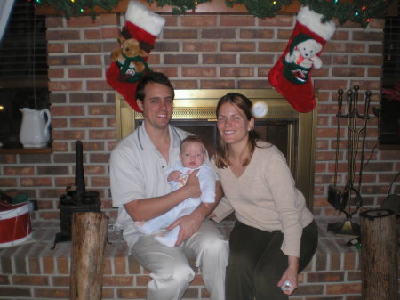 Christmas 2006-Son John, daughter in law Sarah & baby johnny