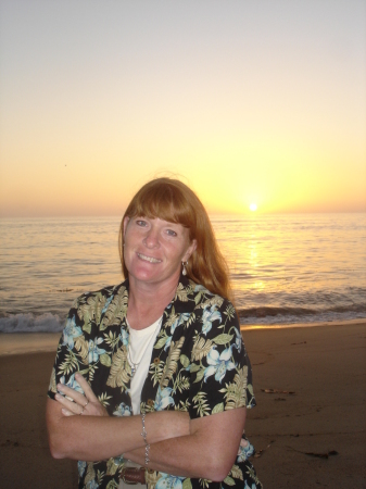 Barbara on the beach near Santa Barbara!