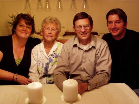 Me, my grandmother, dad, and brother 2006