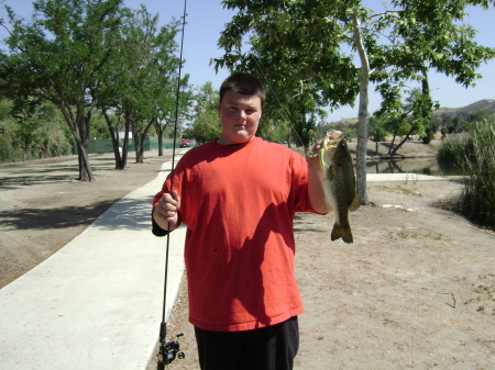 John Fishing at the Santee Lakes