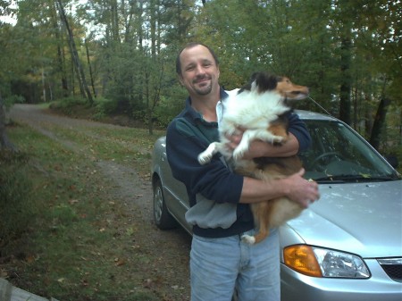 My Fiance Kevin and His Dog Angel