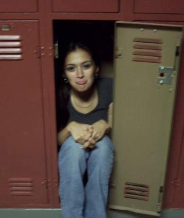 Allie in a locker, Seguin Senior 2009