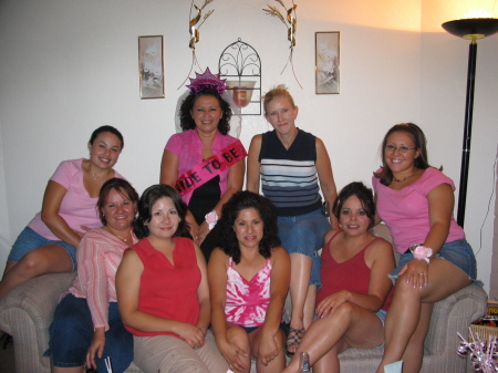 My Bachelorette party at Gaby's place...