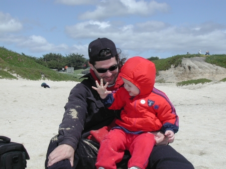 1st beach trip.