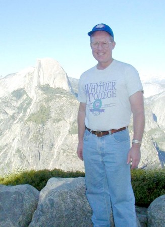 Bob at Glacier Point with Half Dome in background