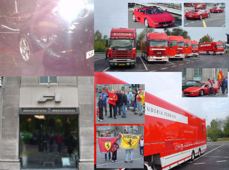 McLaren dealer in London. Ferraris (Italy) the day they won championship