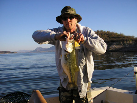 Bass fishing at Lake Novillo in Mexico