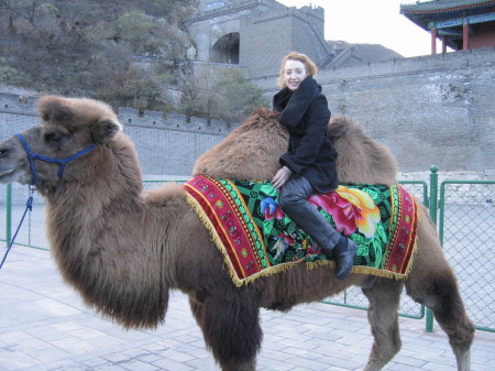 Judy at the Great Wall in China