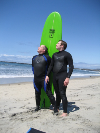 Dan and Christian hit the beach in SoCal