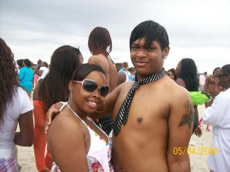 my first baby mama in the white at Splash 2008