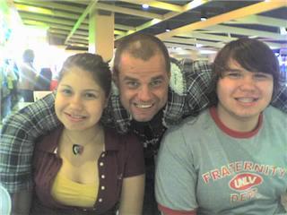 My daughter Kristen and son Erick w/friend