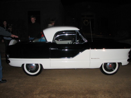 My 20th Anniversary Present from Steve, a 1960 Metropolitan Nash,  I've wanted one since I was 13yrs.  My hunny's so cool!!!!