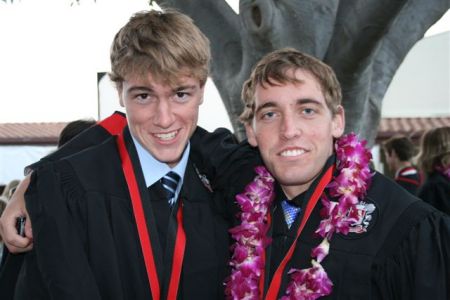 Sean Skelton and Stephen Sullivan at Graduation