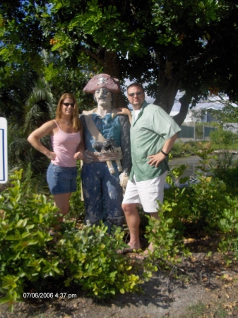 Us with the Longboat Key Pirate!!! ARRR