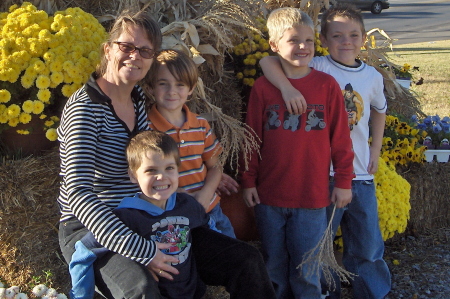 grandma with grandsons