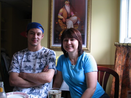 My son and I - July 08