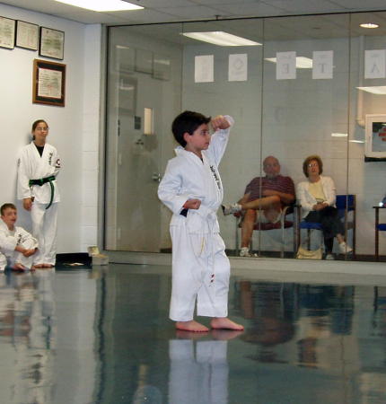 Harrison going for his Yellow Belt