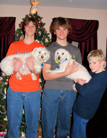 My 3 sons-Chrismas 2007