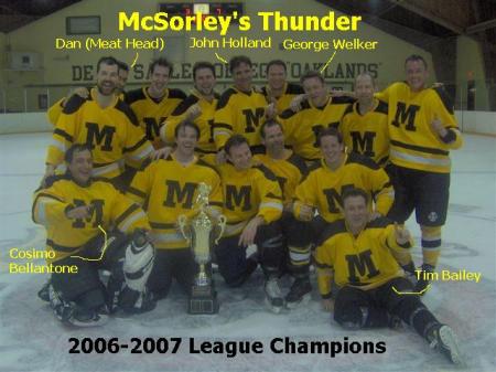 Downtown Mens Hockey Champions 2006-2007