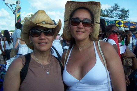 in New Orleans at the Jazz Festival w/Deb