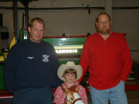 Halloween '06 w/ dad and uncle Tony at the fire dept.