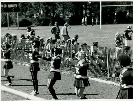 Pauline- Afro Puffed Cheerleader at Elmhurst College