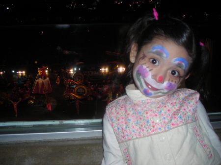 MY DAUGHTER GRECIA AS A CLOWN