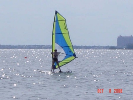 Me Windsurfing in Miami, FL