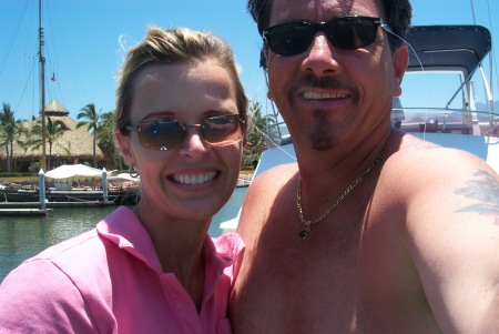 Me and The Baby on our boat in PV mex