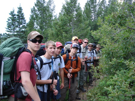 On the backpacking trail at Philmont Scout Ranch