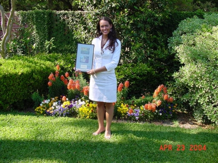 My daughter with schlorship award