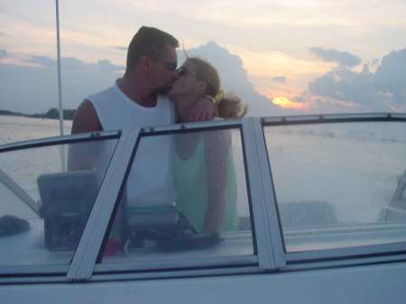 brother and his wife on their boat