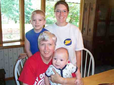 Daughter Jessica and grandsons John and Conner (CJ)