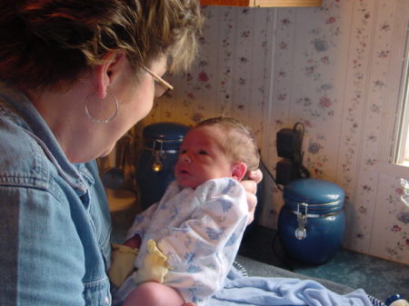 Grandson's first Bath