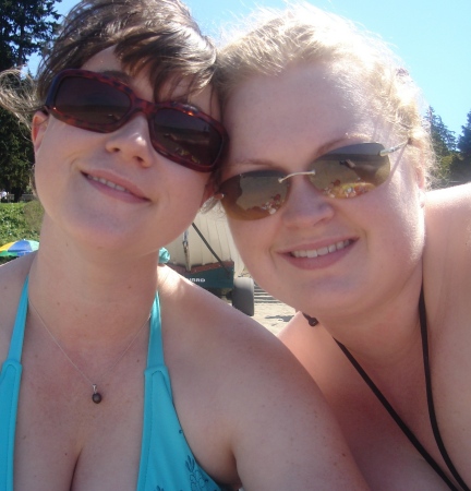 Joscelyne and I at the Beach