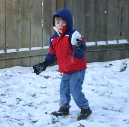 Cooper in the snow Dec. 2008